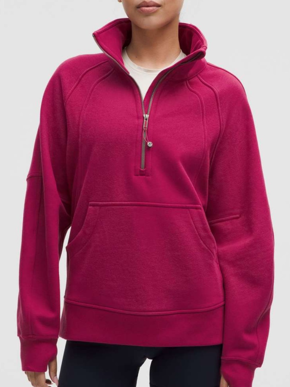 lululemon athletica Funnel Half-Zip Pullover - Magenta Pink Medium/ Large